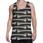 Elliz Clothing Regata Gótica de Padrão de Ossos