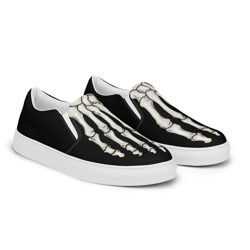 Women's Elliz Skeleton Foot Slip-on Skater Shoes