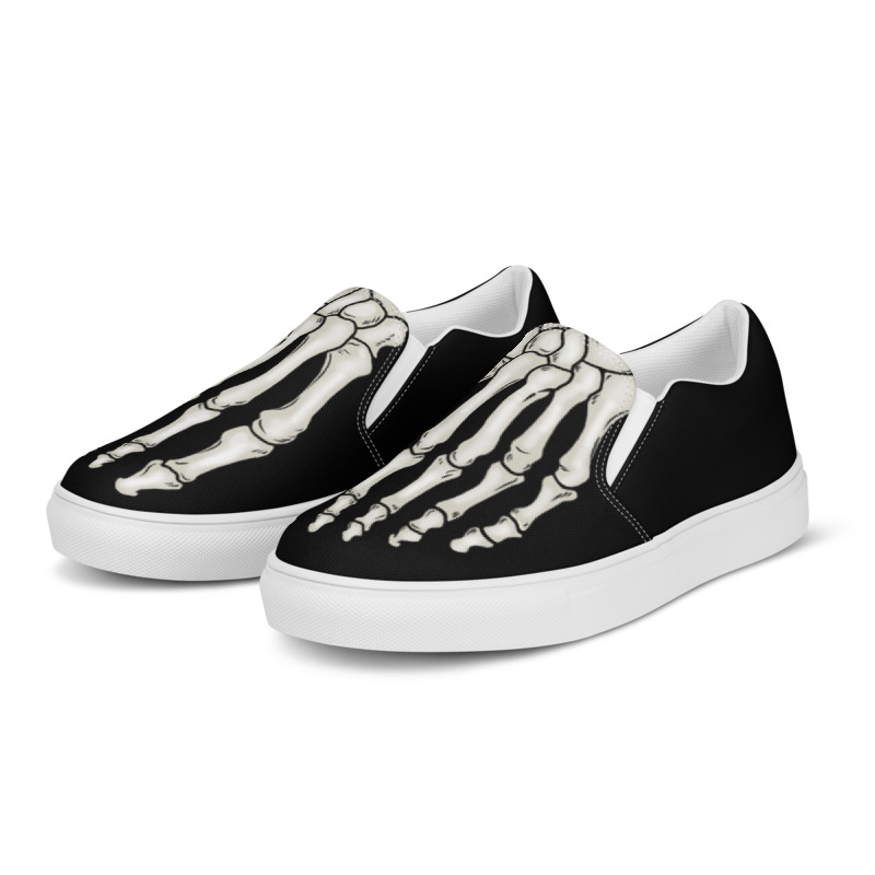 Women's Elliz Skeleton Foot Slip-on Skater Shoes